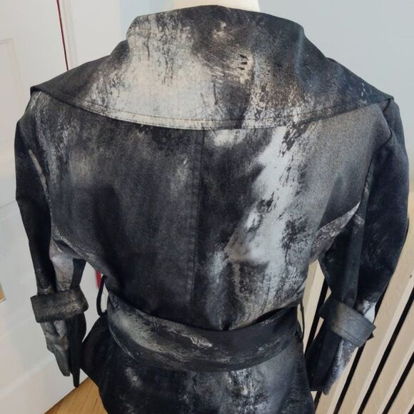 Cartise Jacket Spray Paint Splatter Evening Belt Art to Wear Formal Size 6 - Picture 9 of 11